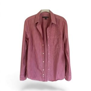 Men’s Old Navy Red White PinStripe Shirt Size S